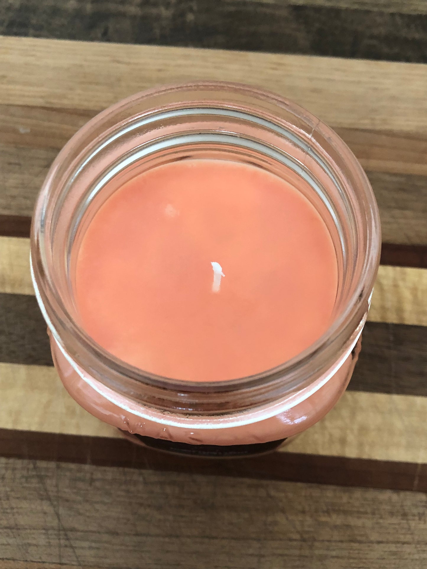 Handcrafted 8 oz Mason Jar Pumpkin Pie Soy Candle