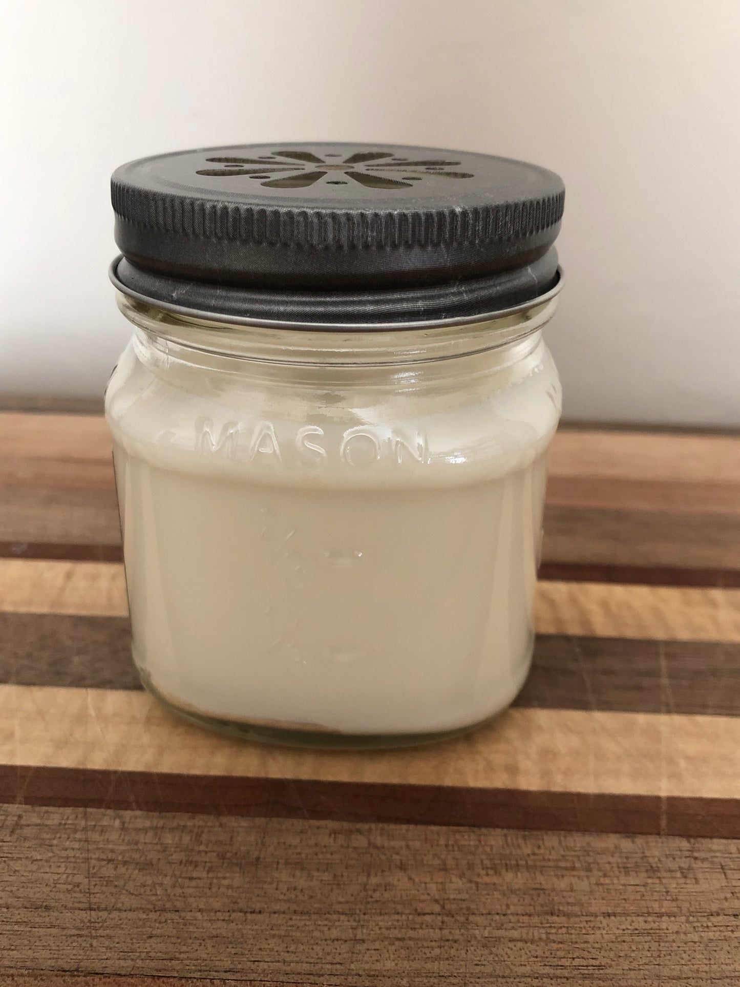 Handcrafted 8 oz Mason Jar Natural Soy Cashmere Candle