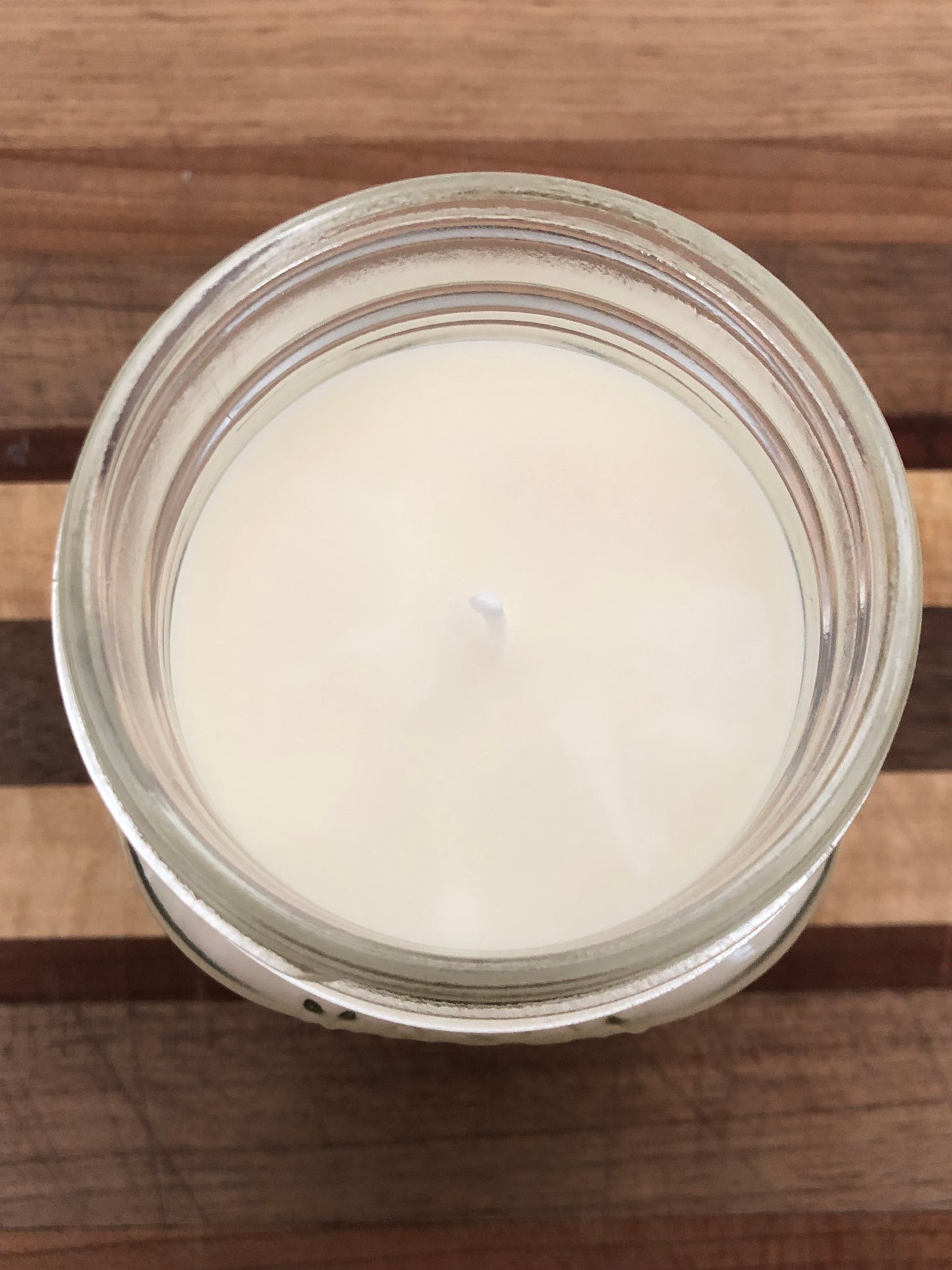 Handcrafted 8 oz Mason Jar Apple Bourbon Soy Candle