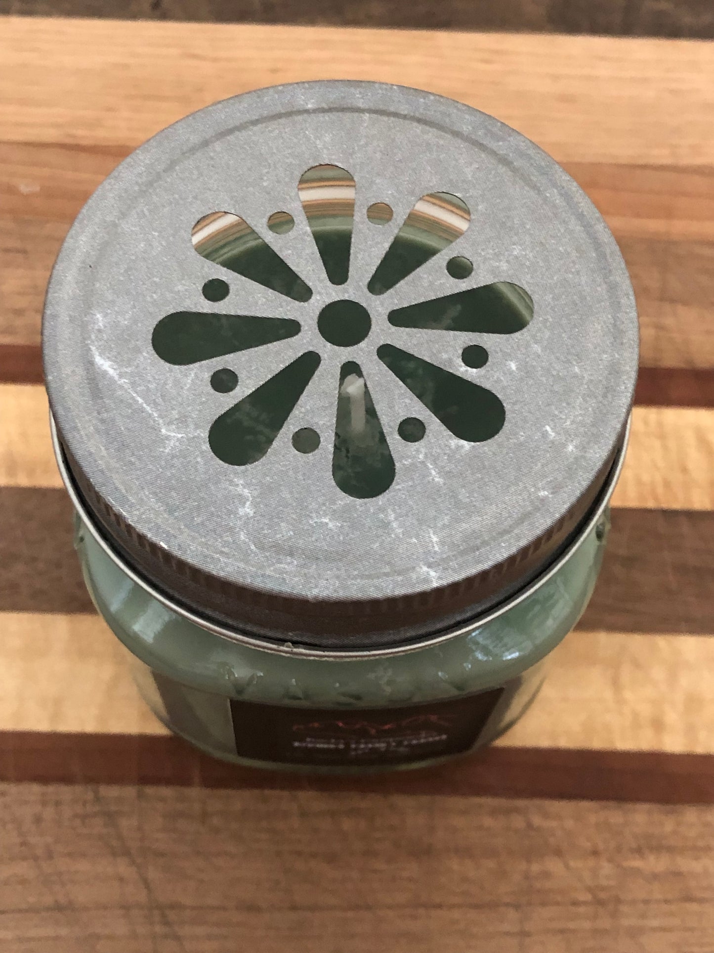 Handcrafted 8 oz Mason Jar Rocky's Gunpowder Natural Soy Candle