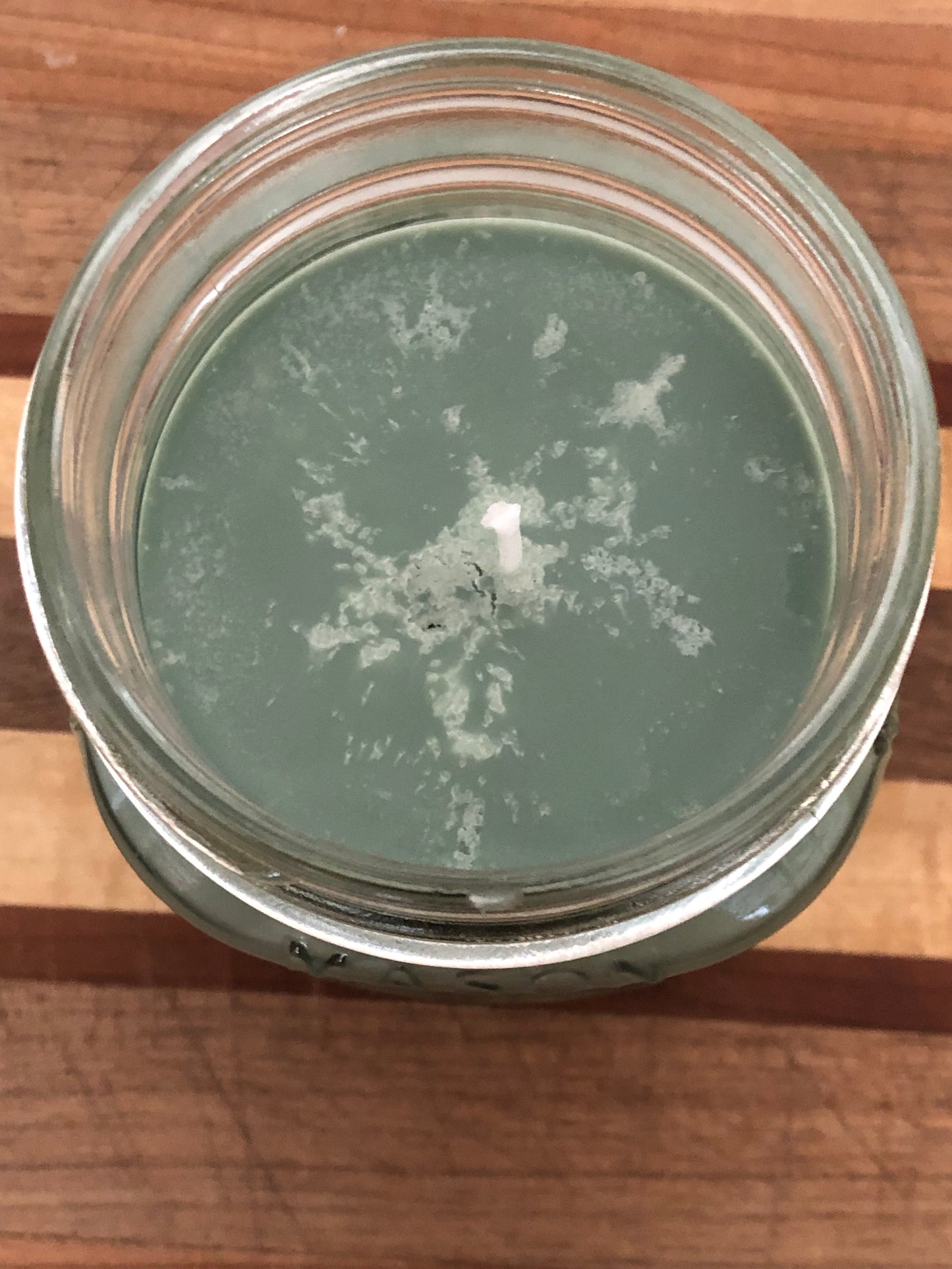 Handcrafted 8 oz Mason Jar Rocky's Gunpowder Natural Soy Candle