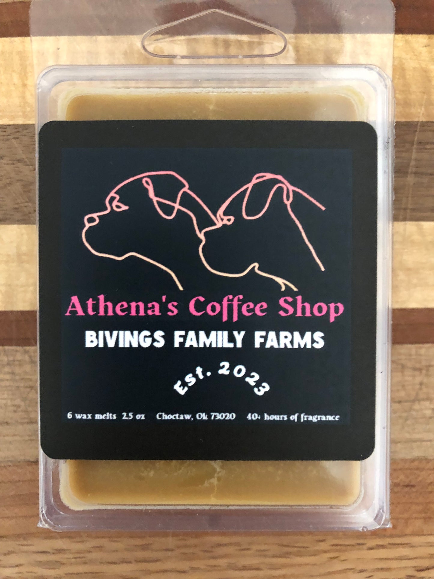 Handcrafted Athena's Coffee Shop Natural Soy Wax Melts