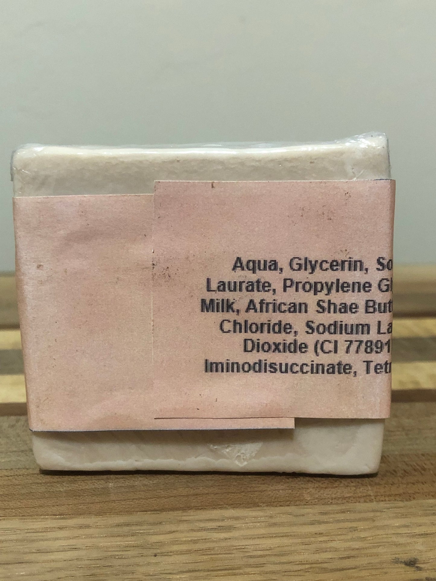 Peaches and Cream Scented Goat's Milk, Hemp Sea Oil and East African Shae Butter Soap