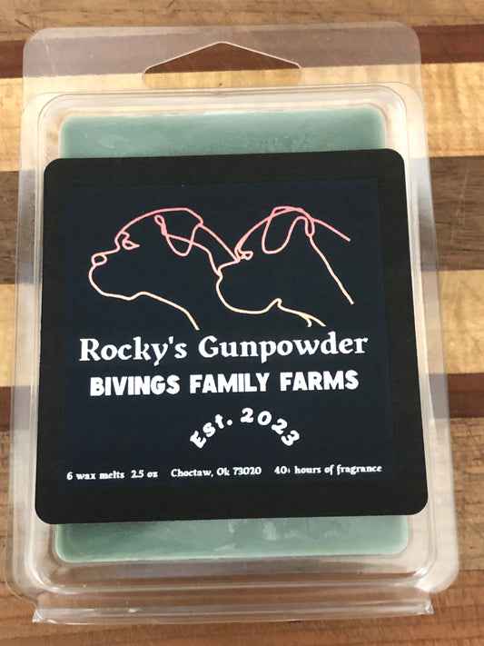 Handcrafted Rocky's Gunpowder Natural Soy Wax Melts