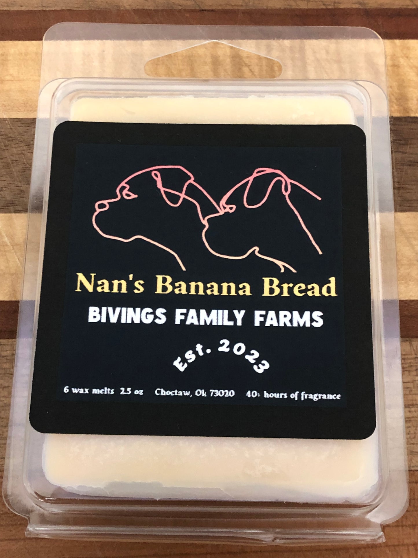 Handcrafted Nan's Banana Bread Natural Soy Melts