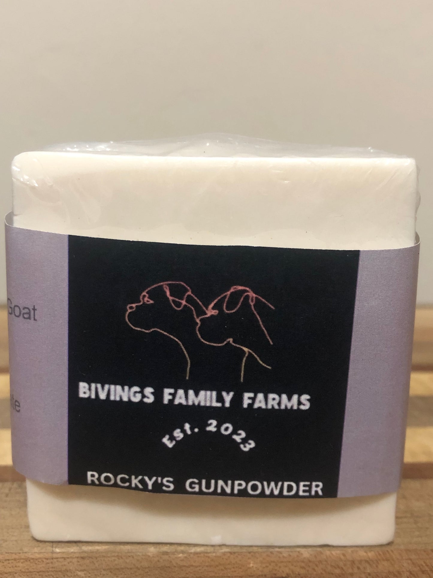 Rocky's Gunpowder Scented Goat's Milk, Hemp Seed Oil and East African Shae Butter Soap